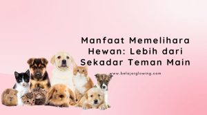 manfaat memelihara hewan